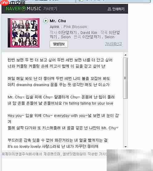 韩文歌词搜索技巧