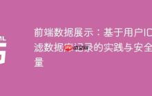 前端数据展示:基于用户ID过滤数据库记录的实践与安全考量