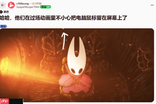 穿帮啦!《丝之歌》过场有鼠标成为玩家笑谈