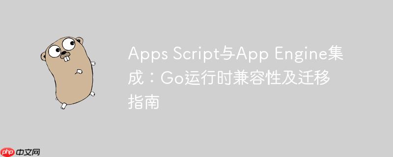 Apps Script与App Engine集成:Go运行时兼容性及迁移指南