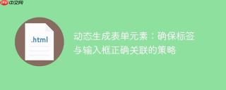 动态生成表单元素:确保标签与输入框正确关联的策略
