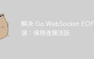 Go WebSocketEOFエラー:接続をアクティブに保ちます