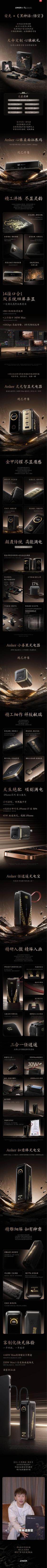 《黑神话》安克联名现已发售！45W充电器售价159元