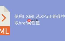 使用LXML从XPath路径中提取href属性值