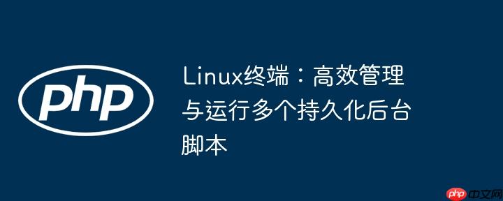 linux终端:高效管理与运行多个持久化后台脚本