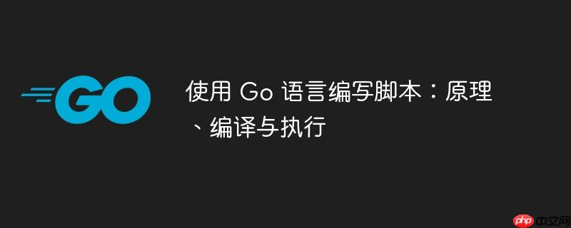 使用 go 语言编写脚本:原理、编译与执行