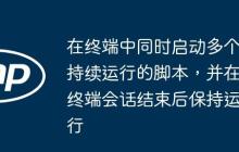 在終端中同時(shí)啟動(dòng)多個(gè)持續(xù)運(yùn)行的腳本，并在終端會(huì)話結(jié)束后保持運(yùn)行