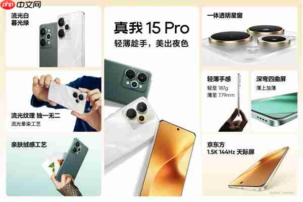 真我15 Pro发布:夜拍神器 1999元起