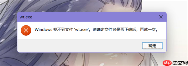 win11提示找不到wt.exe文件打不开Windows终端怎么办