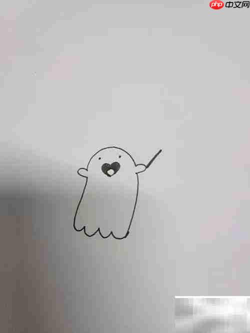 许愿小精灵简笔画教程