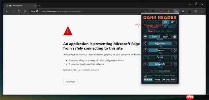 Win10 Chromium版Edge浏览器改进Dark模式