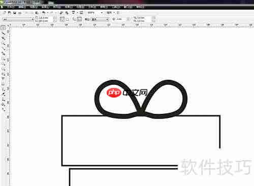 CorelDRAW绘制礼物盒图标