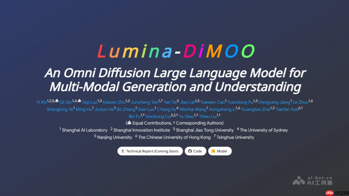 Lumina-DiMOO— 上海AI Lab推出的多模态生成与理解模型