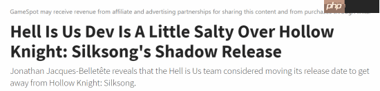 类魂新作开发者不满被《丝之歌》撞档:很影响销量