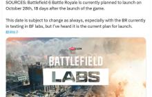抢在COD前面！传《战地6》大逃杀模式10月28日上线