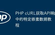 PHP cURL获取API响应中的特定嵌套数据教程