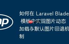 如何在 Laravel Blade 模板中實現(xiàn)圖片動態(tài)加載與默認(rèn)圖片回退機制