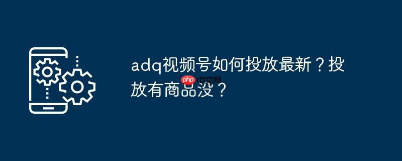 adq视频号如何投放最新?投放有商品没?