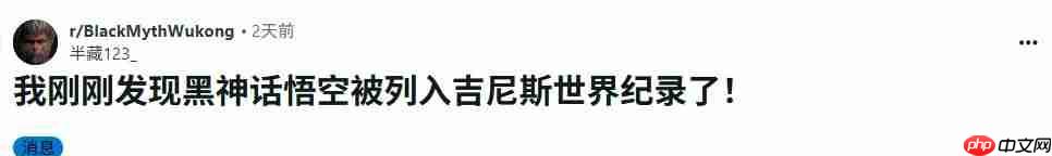 Steam最成功单人游戏！ 网友发现《黑神话：悟空》入选吉尼斯记录