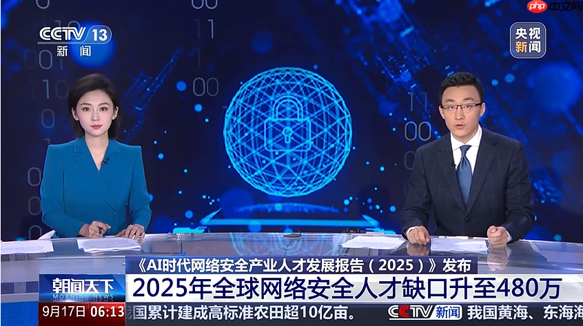 全球网络安全人才缺口达 480 万