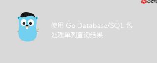 使用 go database/sql 包处理单列查询结果