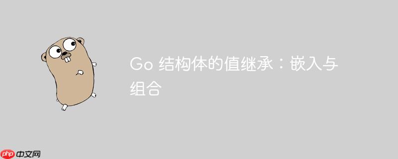 Go 结构体的值继承：嵌入与组合