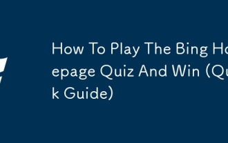 How To Play The Bing Homepage Quiz And Win (Quick Guide)