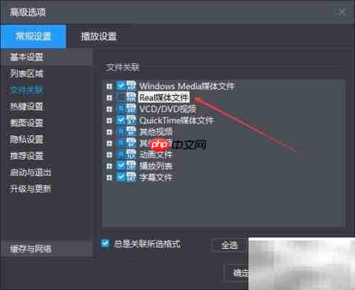 暴风影音设置Real文件方法