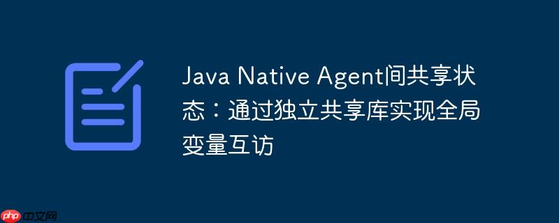 Java Native Agent间共享状态：通过独立共享库实现全局变量互访