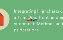 在Dojo前端環(huán)境中集成Highcharts圖表：方法與注意事項(xiàng)