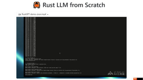 RustGPT— AI语言模型，根据输入内容自动文本补全