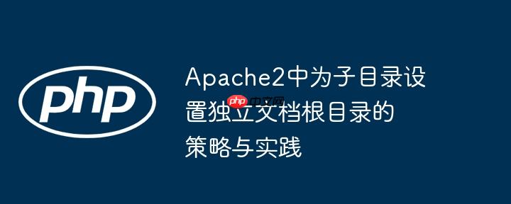 Apache2中为子目录设置独立文档根目录的策略与实践