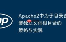 Apache2中为子目录设置独立文档根目录的策略与实践