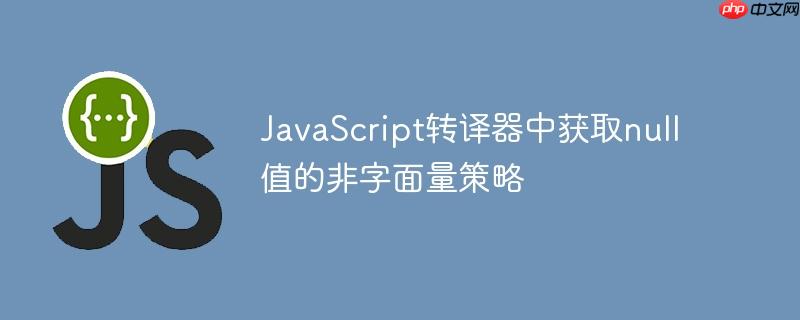 JavaScript转译器中获取null值的非字面量策略