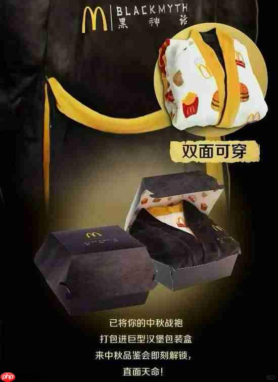 《黑神话:悟空》联动麦当劳套餐曝光!140元赠超帅“战袍”