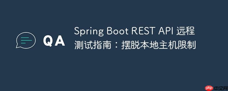 Spring Boot REST API 远程测试指南：摆脱本地主机限制