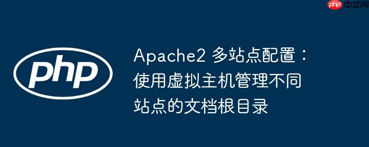 Apache2 多站点配置:使用虚拟主机管理不同站点的文档根目录