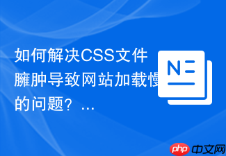 如何解决CSS文件臃肿导致网站加载慢的问题?cerdic/css-tidy助你轻松优化前端性能