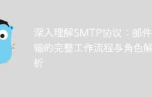 深入理解SMTP协议：邮件传输的完整工作流程与角色解析