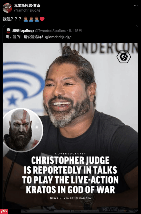 曝《战神》真人剧正在选角 游戏版奎爷演员回应