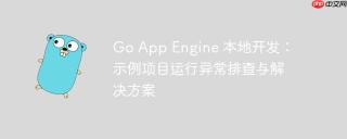 Go App Engine 本地开发：示例项目运行异常排查与解决方案