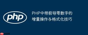 PHP中带前导零数字的增量操作与格式化技巧