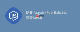 配置 Angular 独立路由以实现滚动恢复