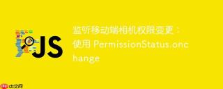 监听移动端相机权限变更：使用 PermissionStatus.onchange