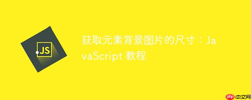 获取元素背景图片的尺寸:javascript 教程
