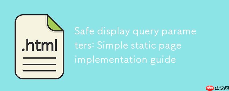 安全显示查询参数:简易静态页面实现指南