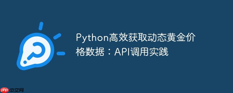 Python高效获取动态黄金价格数据：API调用实践