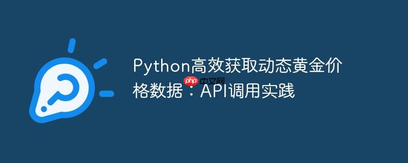 Python高效获取动态黄金价格数据：API调用实践