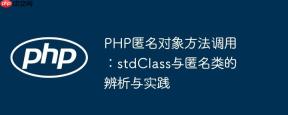 PHP匿名对象方法调用：stdClass与匿名类的辨析与实践
