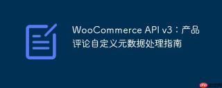 WooCommerce API v3:产品评论自定义元数据处理指南